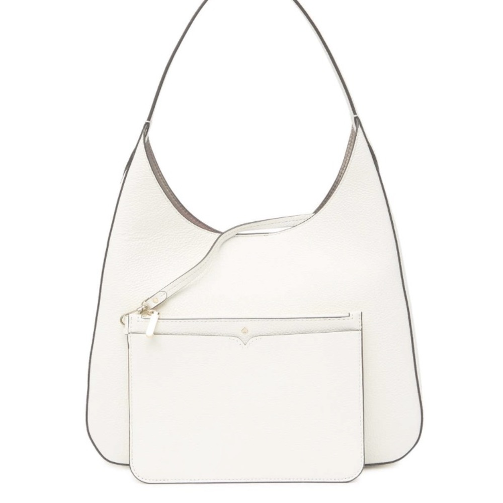 KATE SPADE Medium Rita Leather Hobo - Optic White